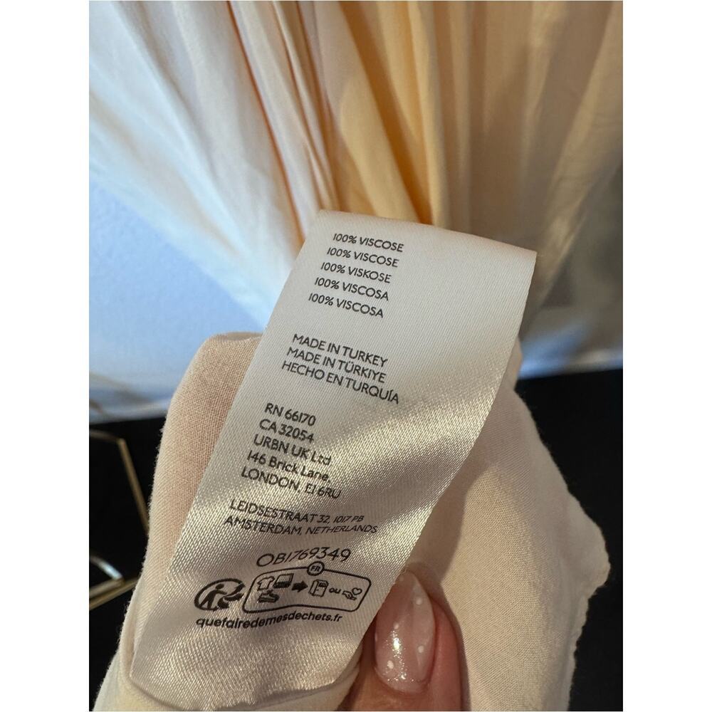 Anthropologie Cream Maxi Dress | Elegant Grecian-Inspired Evening Dress | NWOT - Picture 11 of 13